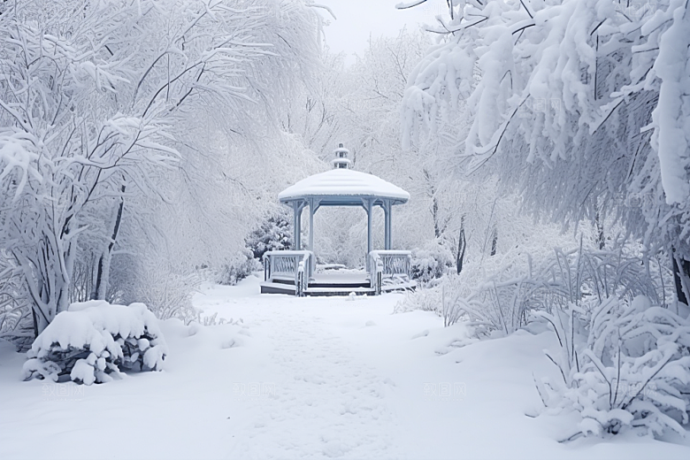 大雪风光冬天冬季摄影图