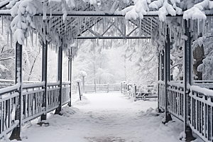 大雪风光景色冬季摄影图