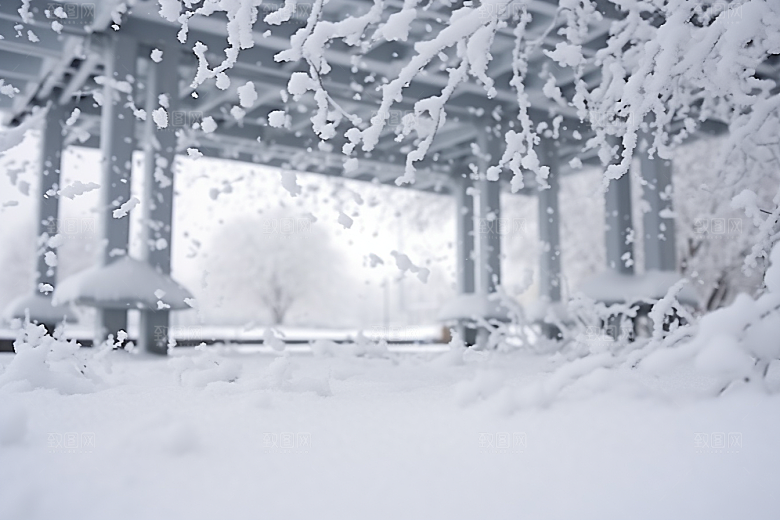 大雪风光高清唯美摄影图