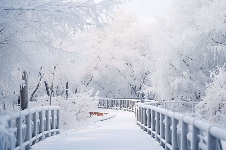 大雪风光环境冬季摄影图