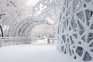 大雪风光景色室外摄影图