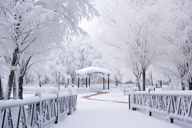 大雪风光环境冬天摄影图