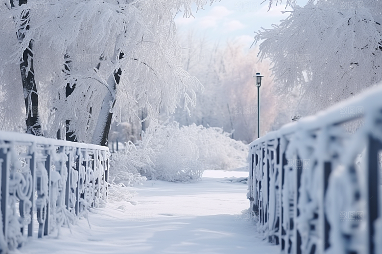 大雪风光环境冬季摄影图