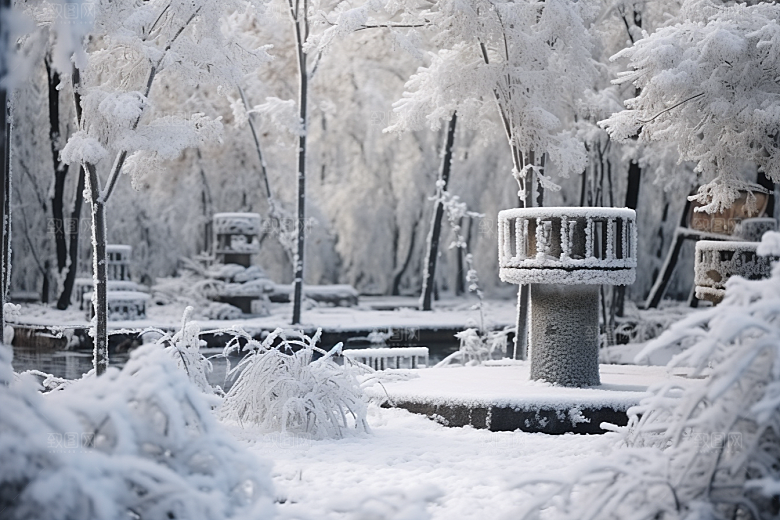 大雪风光景色高清摄影图