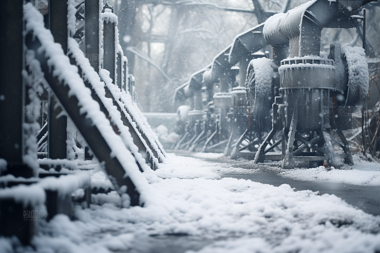 大雪风光景色唯美摄影图
