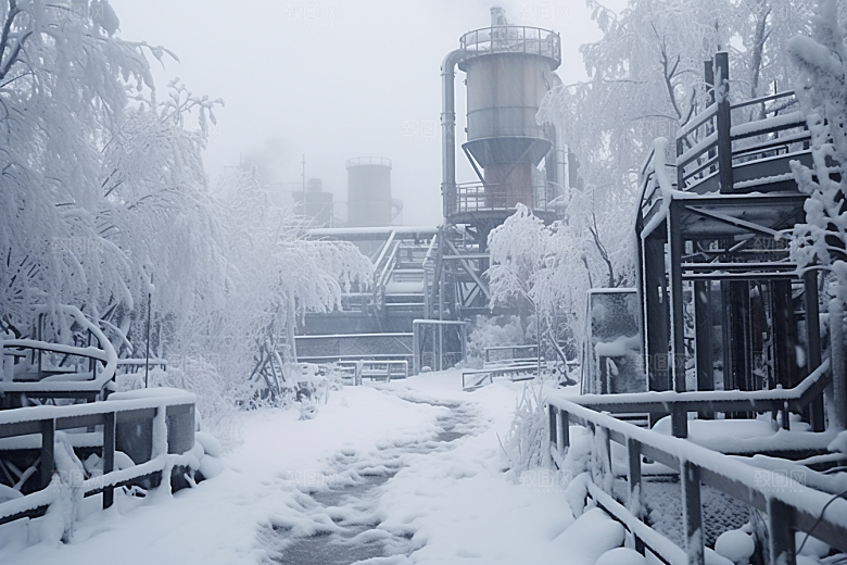 大雪风光景色室外摄影图