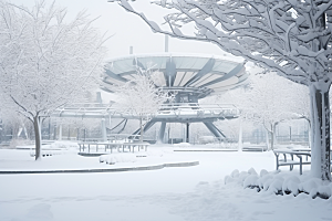 大雪风光景色高清摄影图