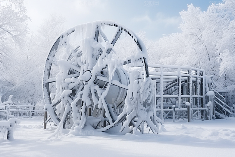 大雪风光室外景色摄影图