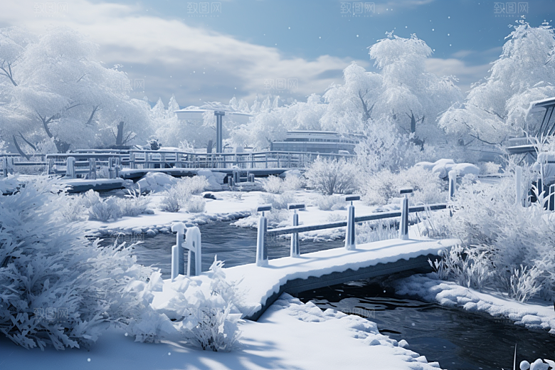 大雪风光环境景色摄影图