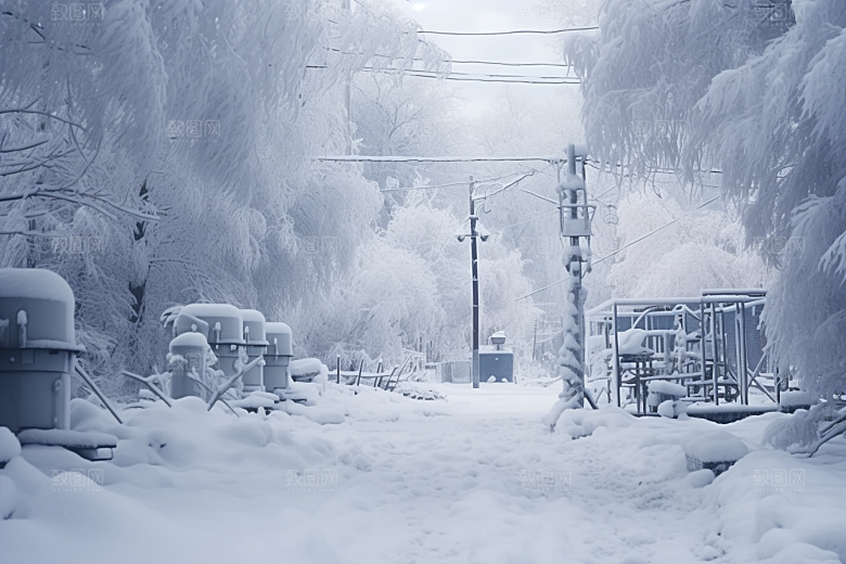 大雪风光自然唯美摄影图