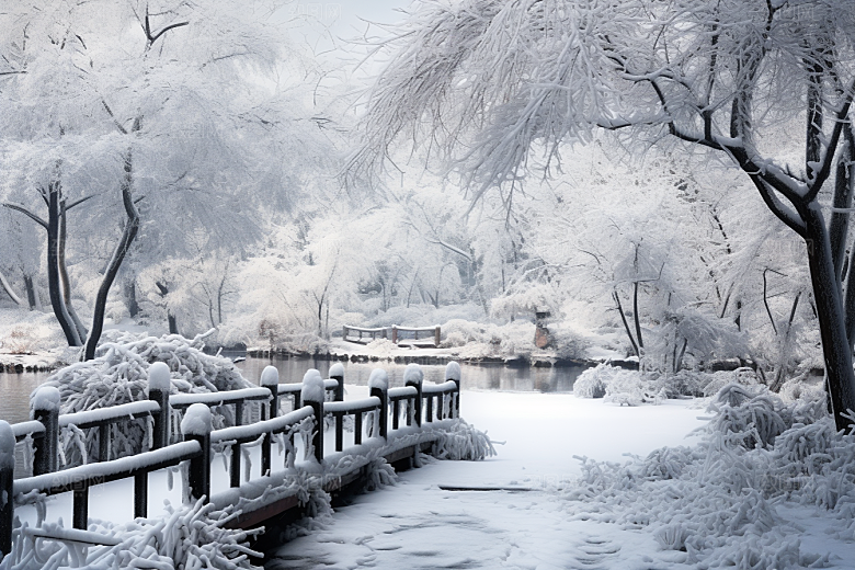 大雪风光室外高清摄影图