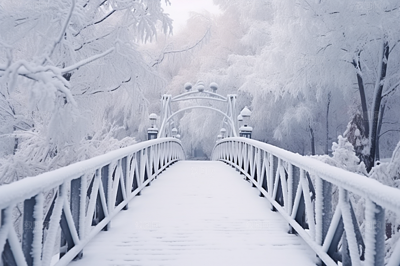 大雪风光环境自然摄影图