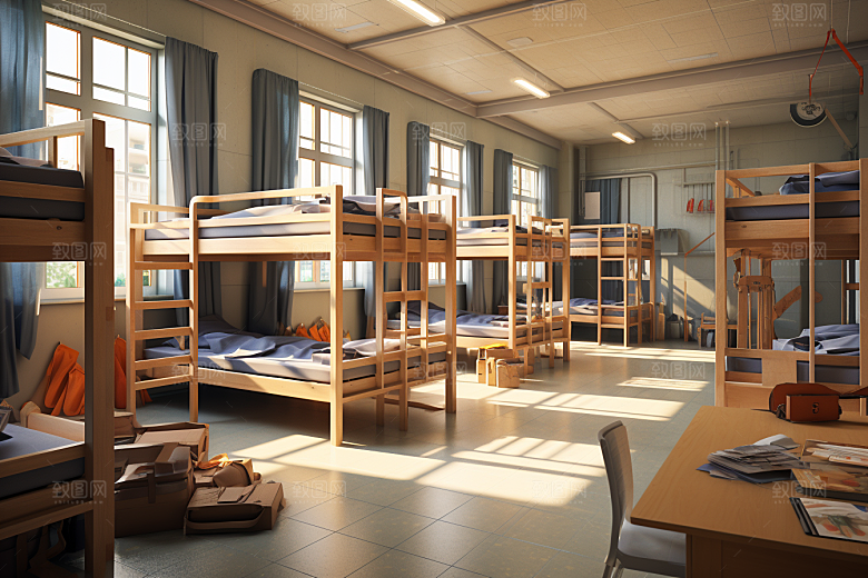 学校宿舍校园住校摄影图