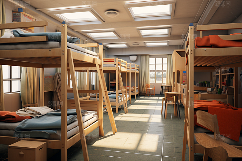 学校宿舍住校大学摄影图