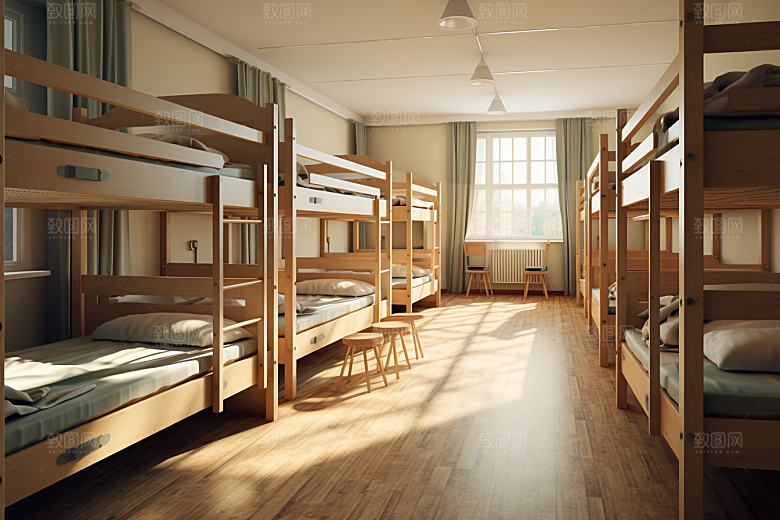 学校宿舍住校简约摄影图