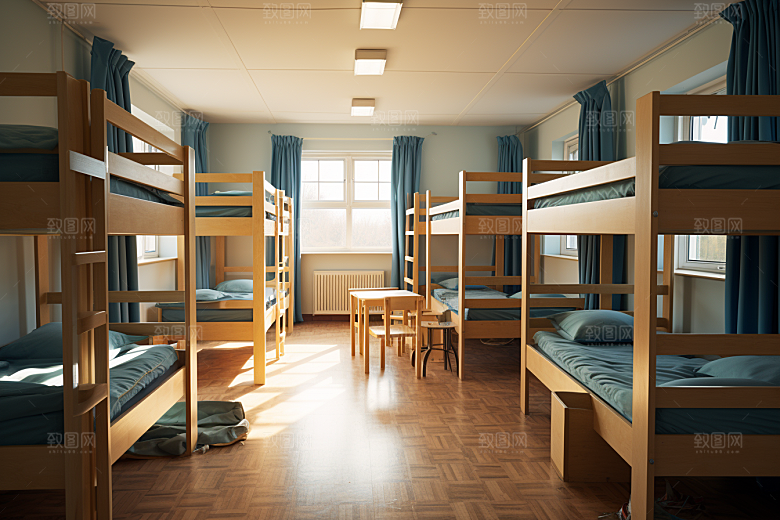 学校宿舍大学温馨摄影图