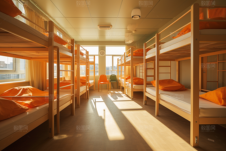 学校宿舍学校生活住校摄影图