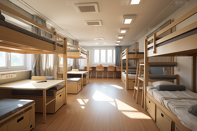 学校宿舍温馨校舍摄影图