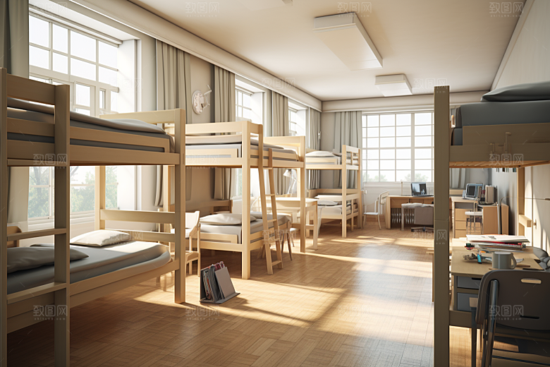 学校宿舍校舍高清摄影图