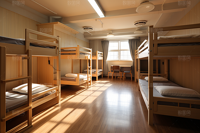 学校宿舍简约校舍摄影图