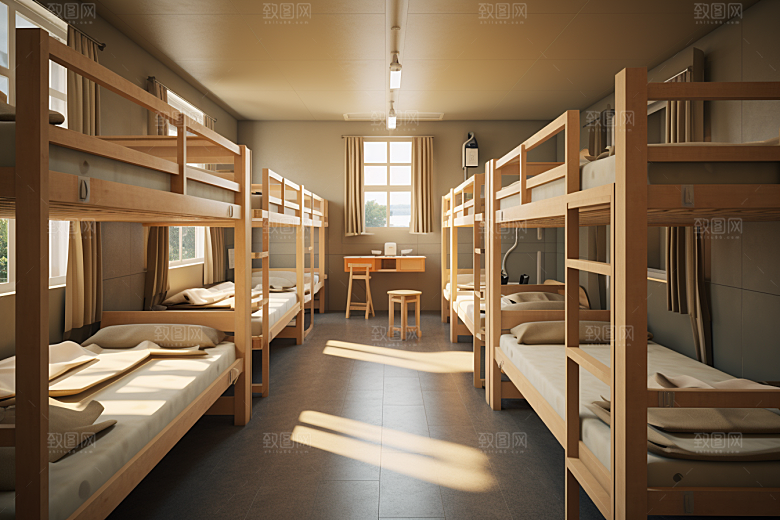 学校宿舍简约高清摄影图