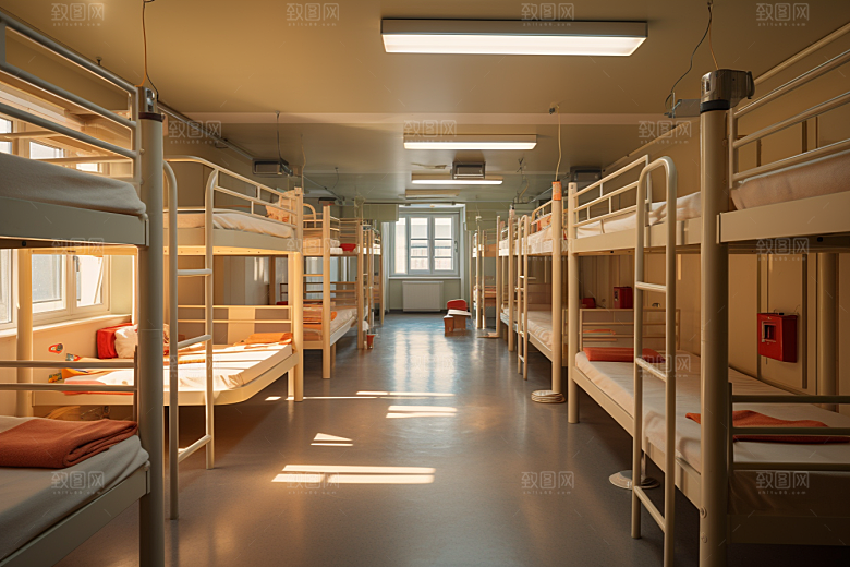 学校宿舍学校生活开学季摄影图