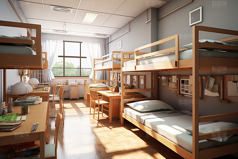 学校宿舍校舍校园摄影图