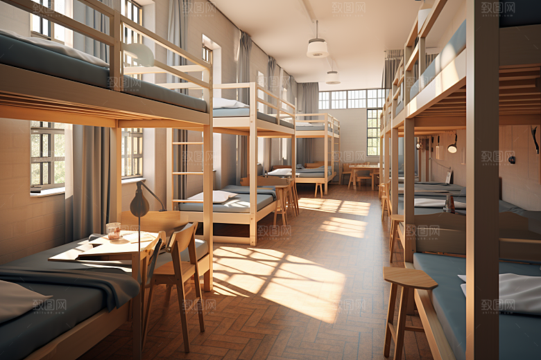 学校宿舍学校生活住校摄影图