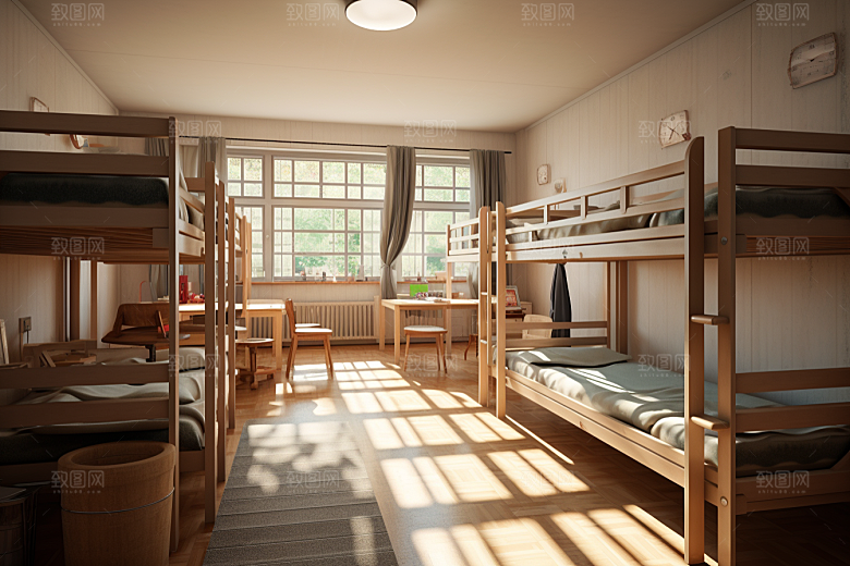 学校宿舍学校生活住校摄影图