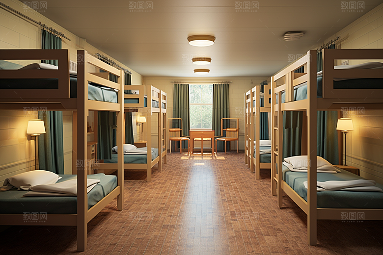 学校宿舍学校生活住校摄影图