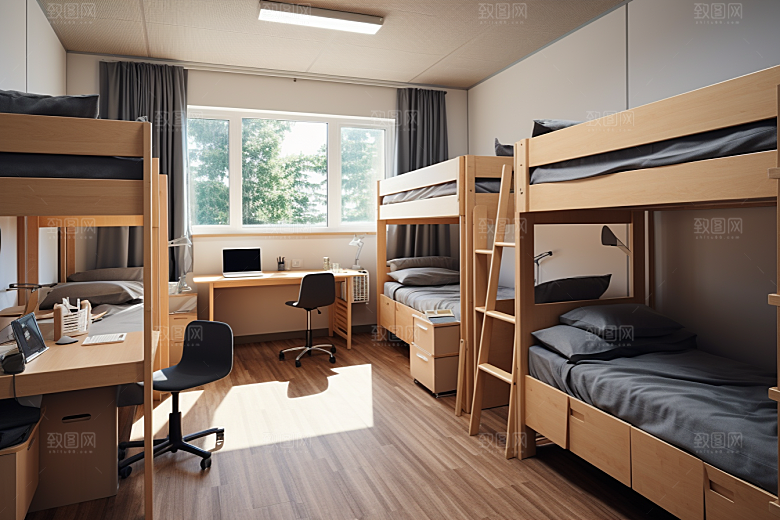 学校宿舍大气大学摄影图