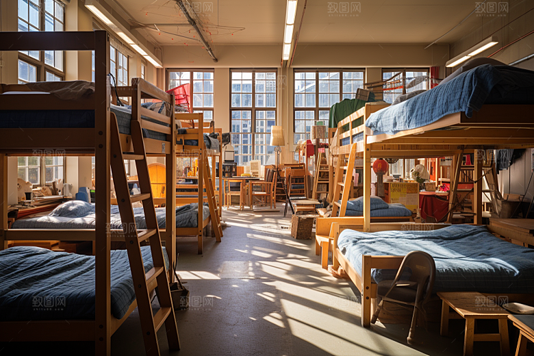 学校宿舍校园住校摄影图