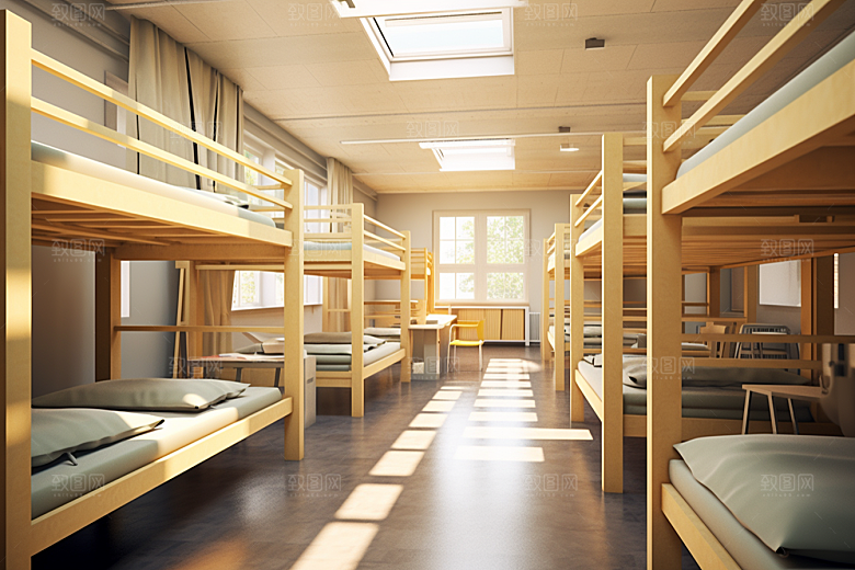 学校宿舍大学住校摄影图