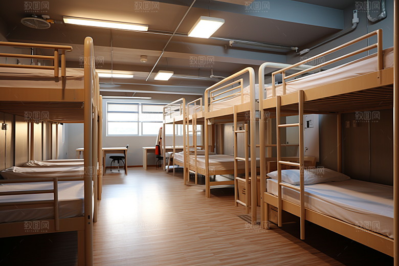 学校宿舍简约校园摄影图