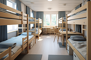 学校宿舍校舍简约摄影图