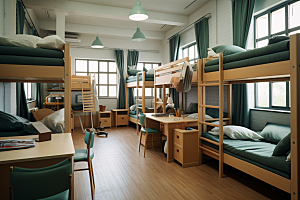 学校宿舍高清校园摄影图