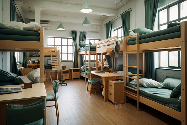 学校宿舍高清校园摄影图