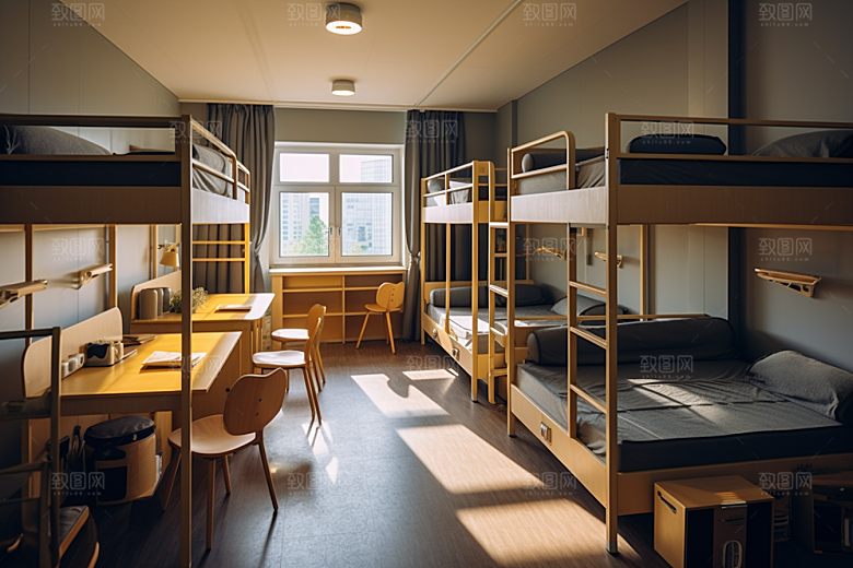 学校宿舍高中大学摄影图
