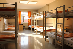 学校宿舍学校生活住校摄影图