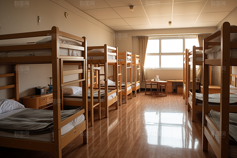 学校宿舍学校生活简约摄影图