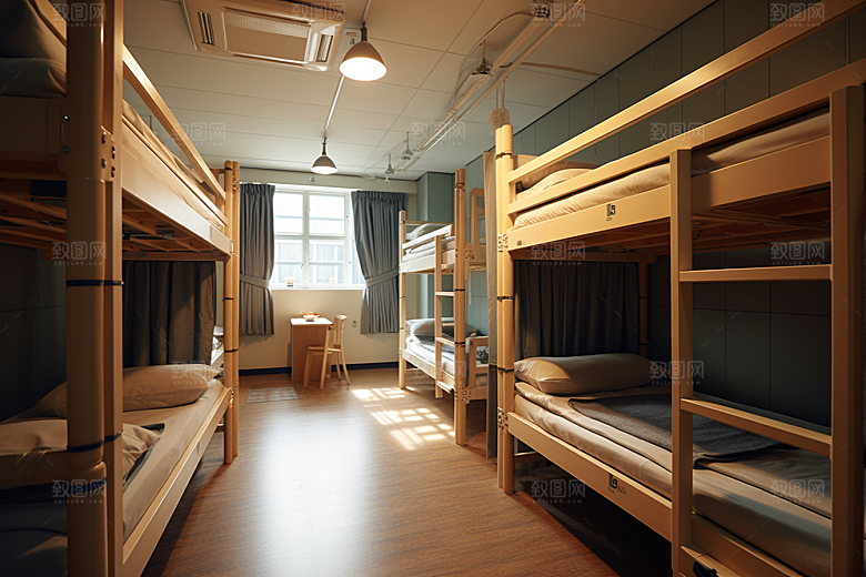 学校宿舍校园学校生活摄影图
