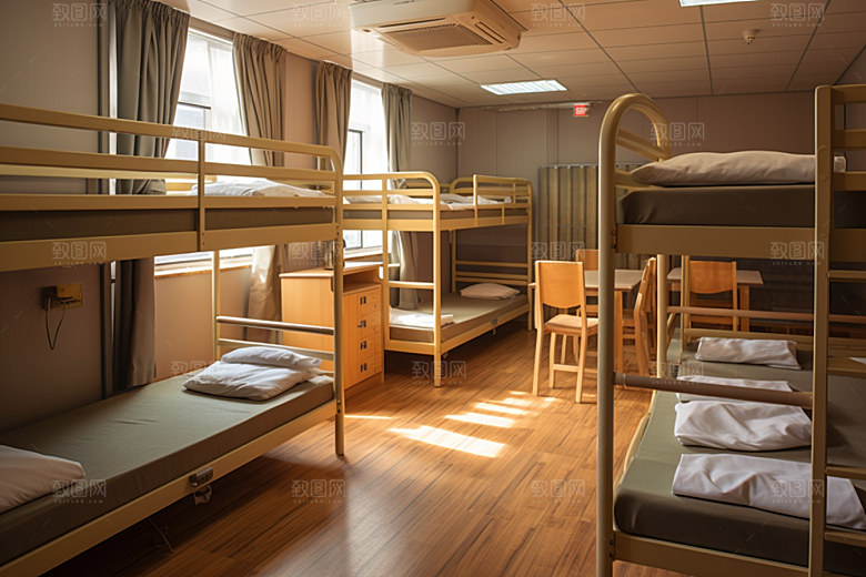 学校宿舍学校生活简约摄影图