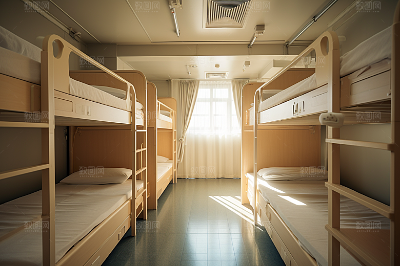学校宿舍大学学校生活摄影图