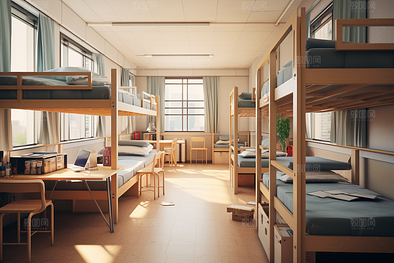 学校宿舍住校高中摄影图