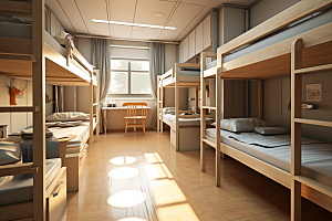 学校宿舍大学学校生活摄影图