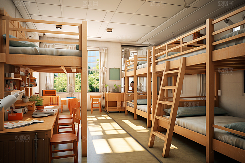 学校宿舍大学住校摄影图