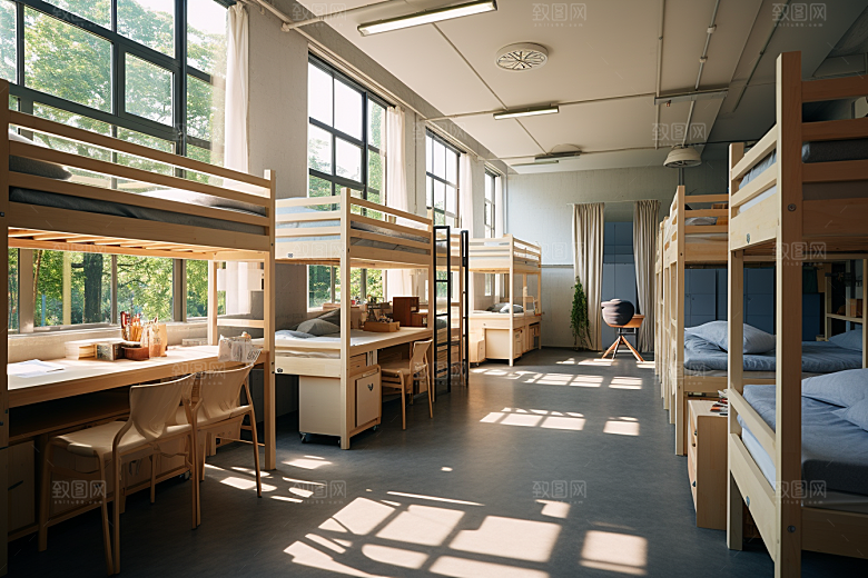 学校宿舍开学季简约摄影图