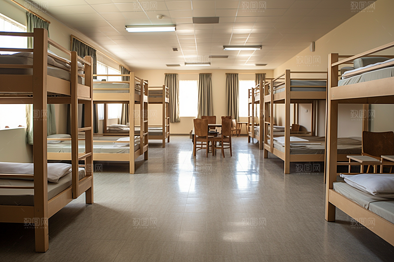 学校宿舍学校生活开学季摄影图