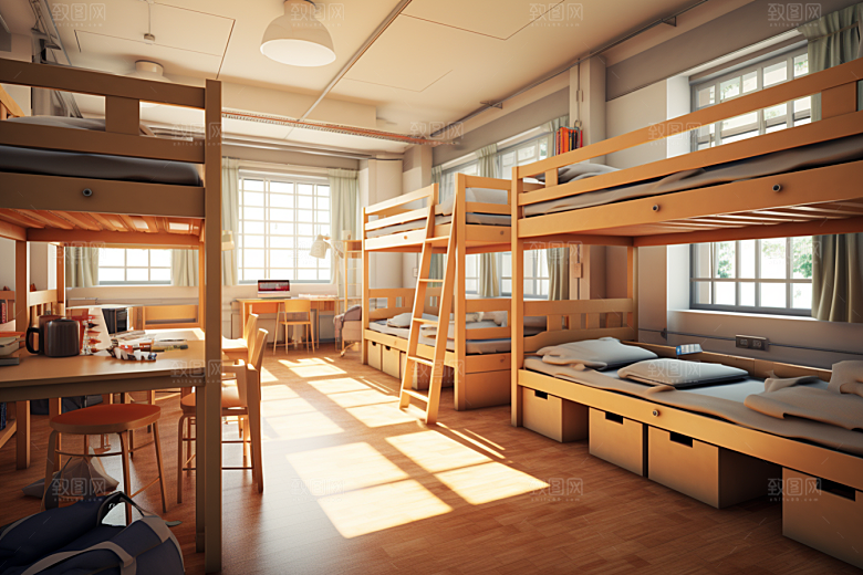 学校宿舍校舍住校摄影图