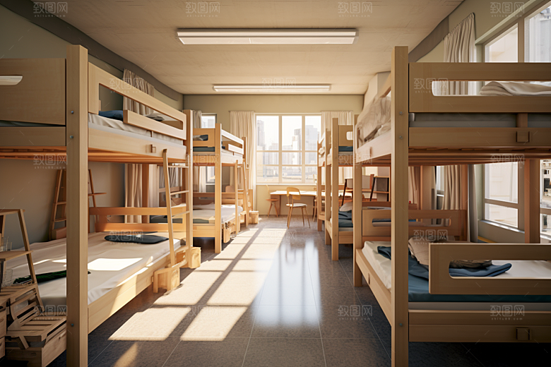 学校宿舍大气住校摄影图